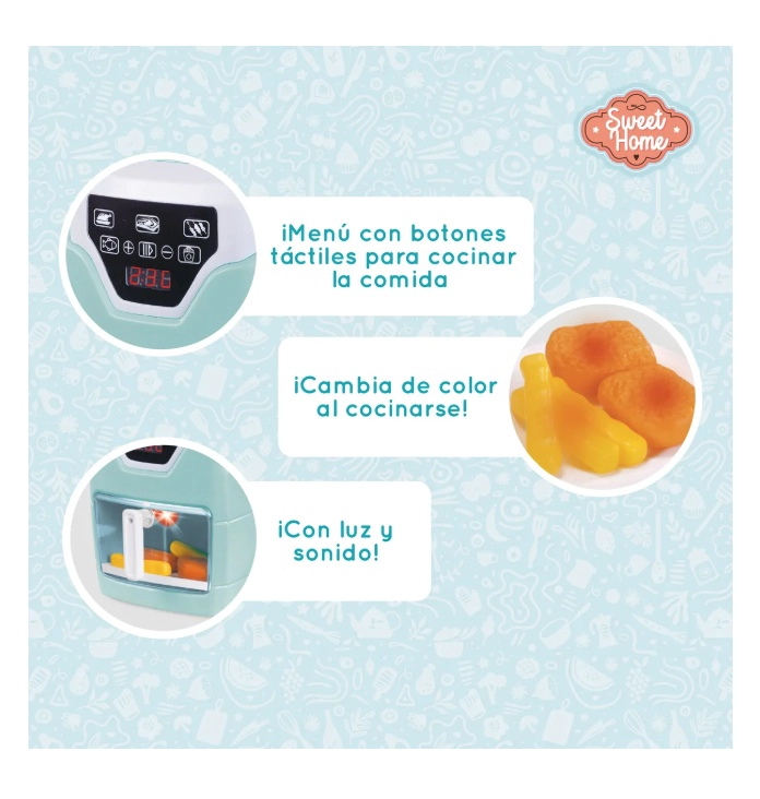 FREIDORA DE AIRE DE JUGUETE CON LUZ Y SONIDO - 4