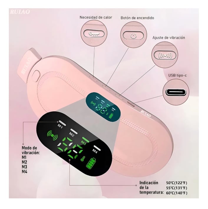 MASAJEADOR MENSTRUAL GUATERO USB - 4