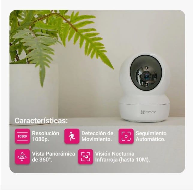 CAMARA SEGURIDAD WIFI INTERIOR - 3