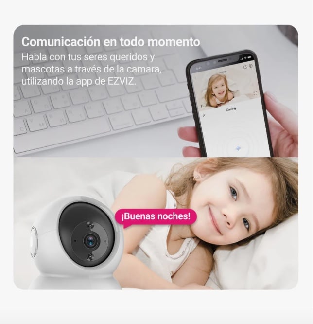 CAMARA SEGURIDAD WIFI INTERIOR - 4