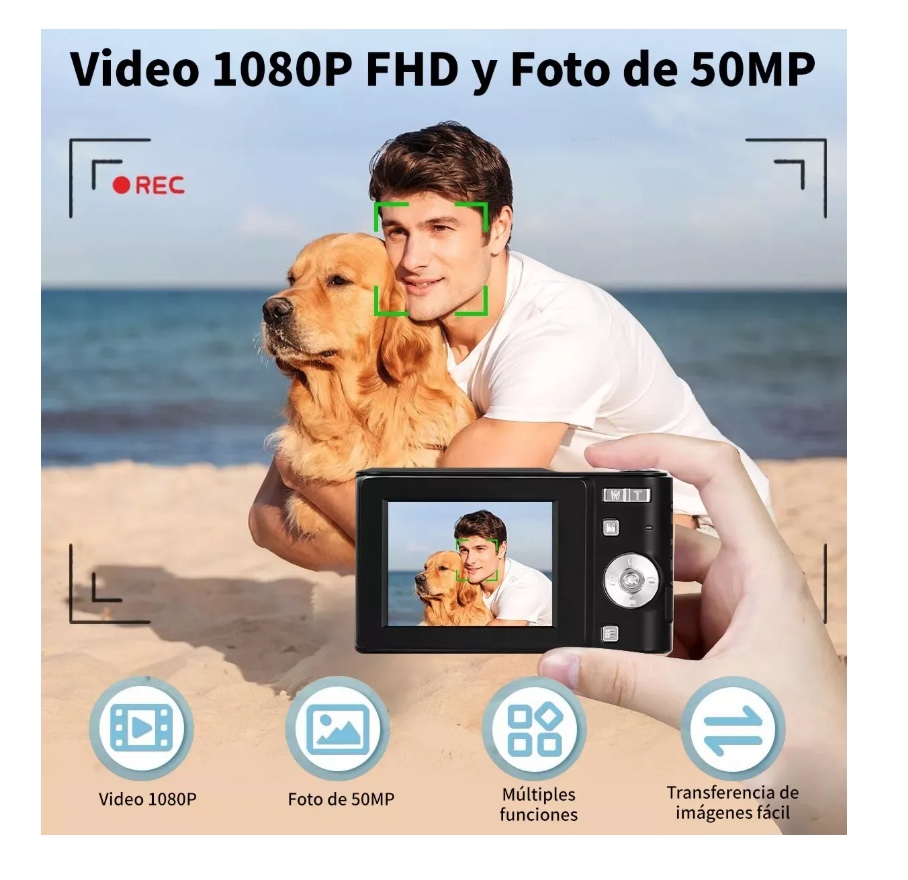 CAMARA DIGITAL 1080P FHD 50MP - 2