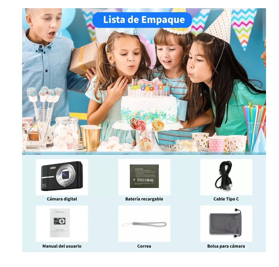 CAMARA DIGITAL 1080P FHD 50MP - 5