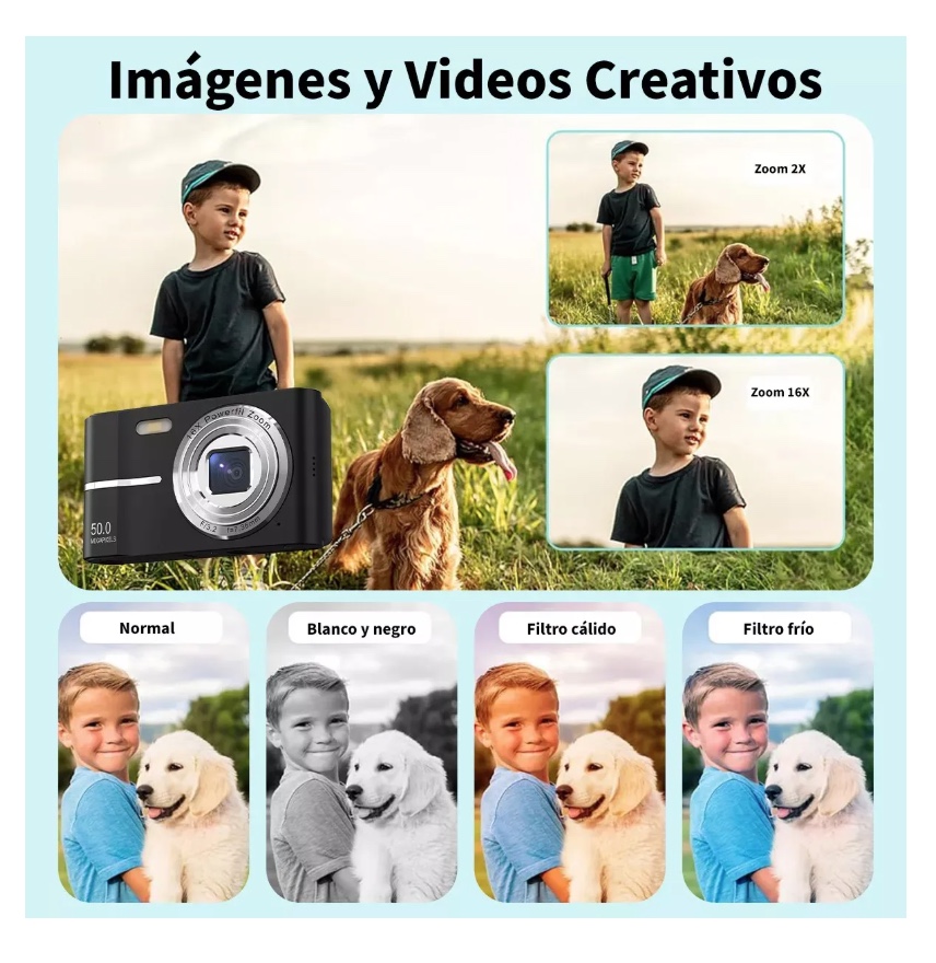 CAMARA DIGITAL 1080P FHD 50MP - 6