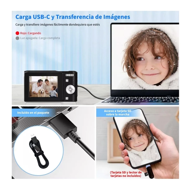 CAMARA DIGITAL 1080P FHD 50MP - 7