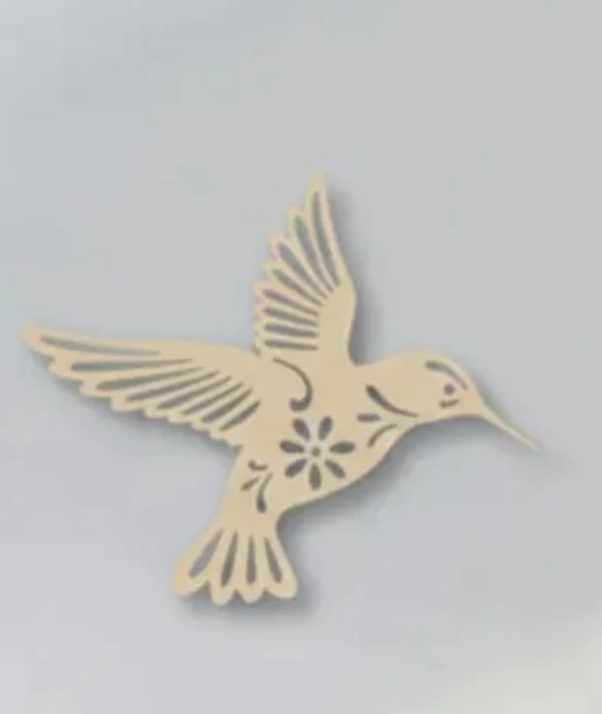 CUADRO DECORATIVO COLIBRI EN MADERA - 2