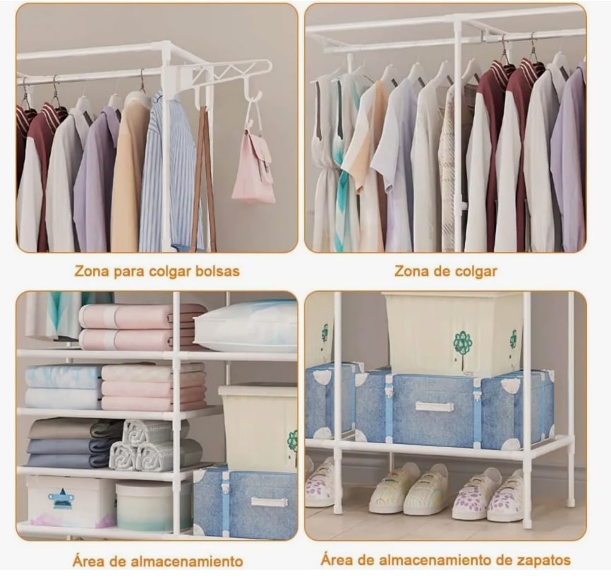 4 COLGADOR EXHIBIDOR DE ROPA - 2