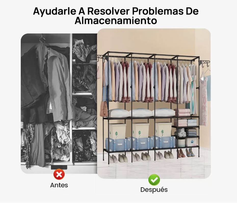 4 COLGADOR EXHIBIDOR DE ROPA - 7