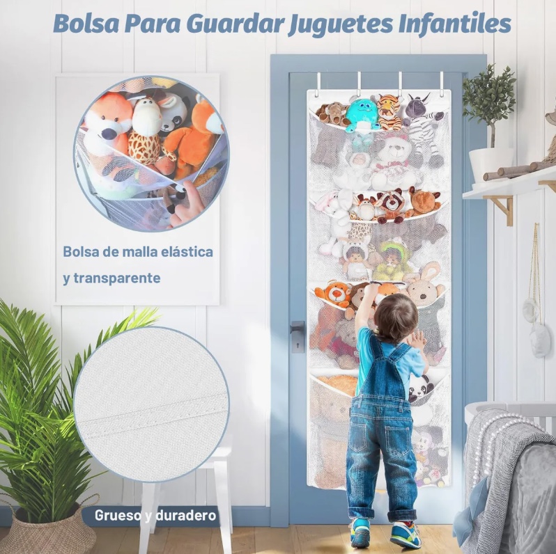 ORGANIZADOR COLGANTE CON 4 GANCHOS - 3