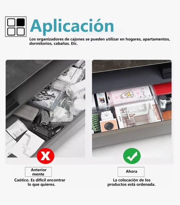 6 PZS SEPARADORES DE CAJONES - 3