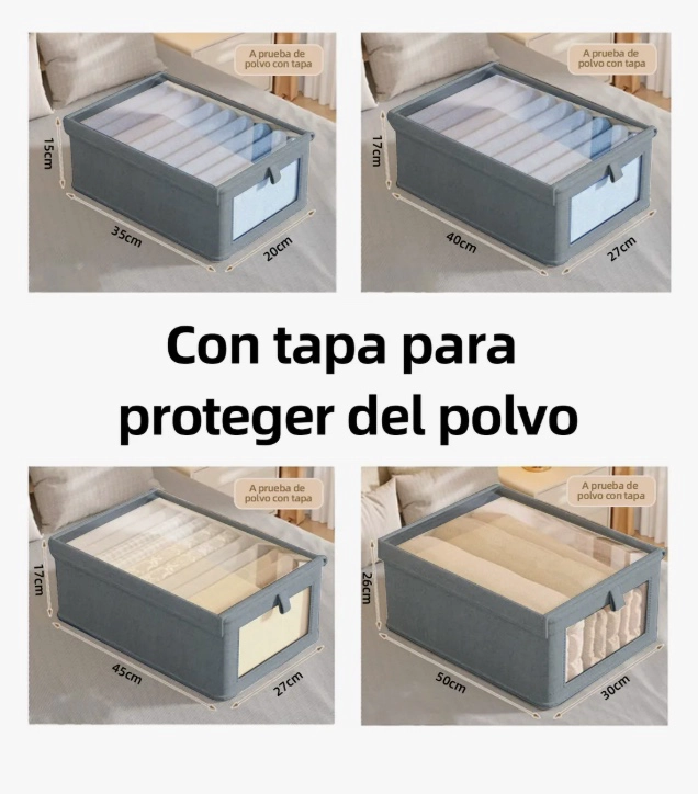 JUEGO 4 PIEZAS CAJA ORGANIZADORA - 7