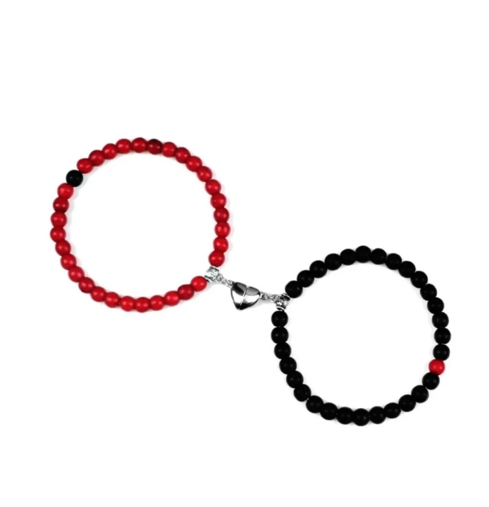 PULSERA PAREJA CORAZON MAGNE TICO - 1