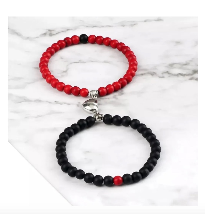 PULSERA PAREJA CORAZON MAGNE TICO - 2