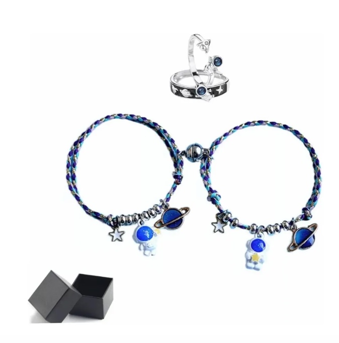 2 PULSERAS PAREJA + 2 ANILLO - 1