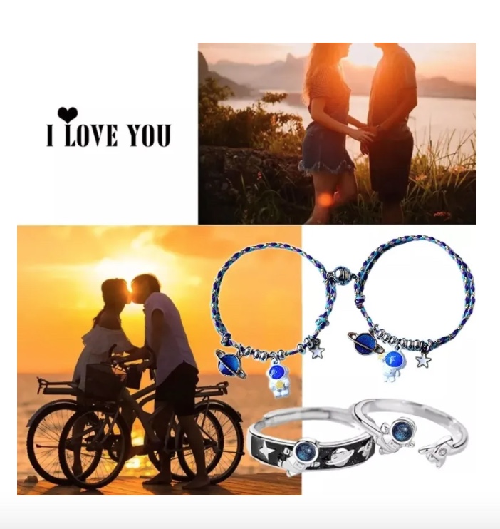 2 PULSERAS PAREJA + 2 ANILLO - 5