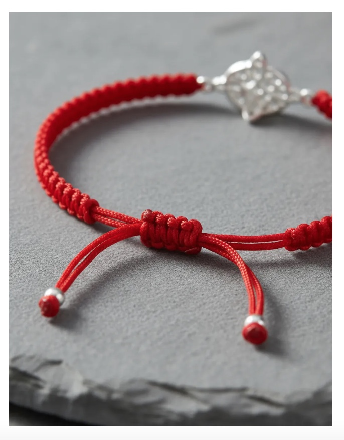 PULSERA HILO ROJO NUDO DE BRUJAS Y LUNA - 5