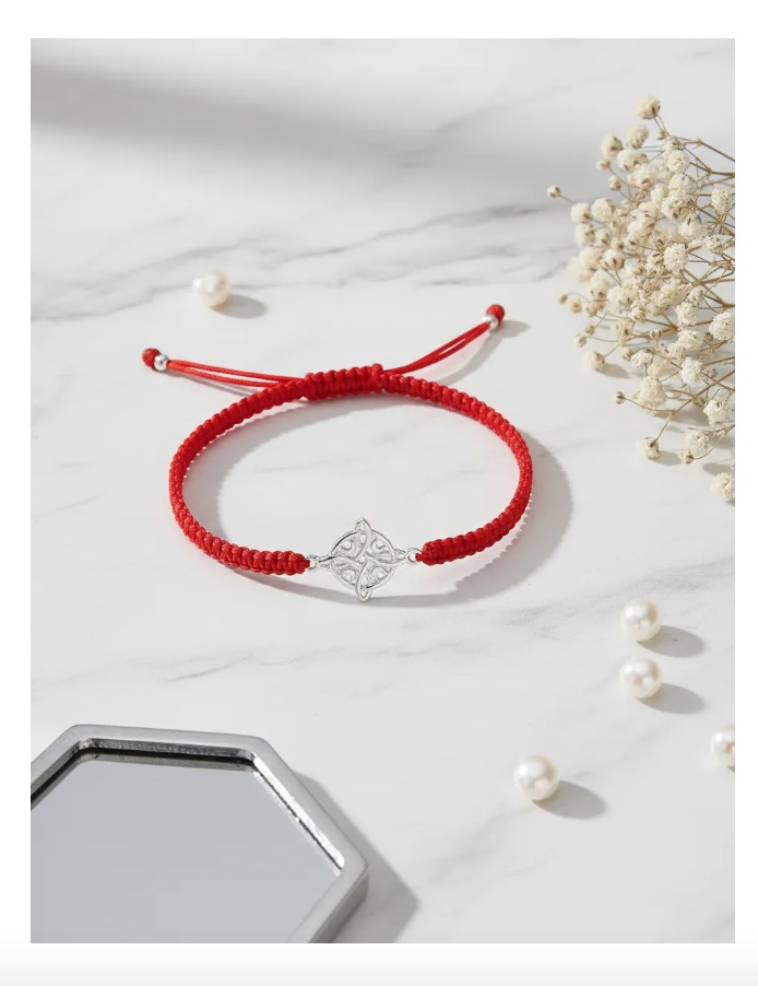 PULSERA HILO ROJO NUDO DE BRUJAS Y LUNA - 6