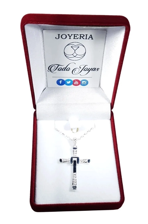 COLGANTE CRUZ DE TORETTO + CADENA PLATA - 2