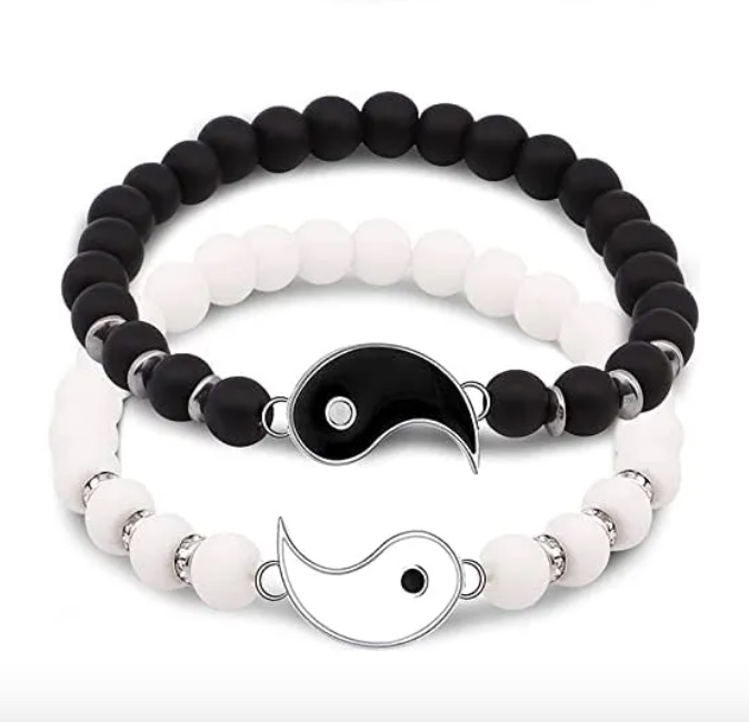 PULSERAS COMBINADAS PAREJAS YING YANG - 1