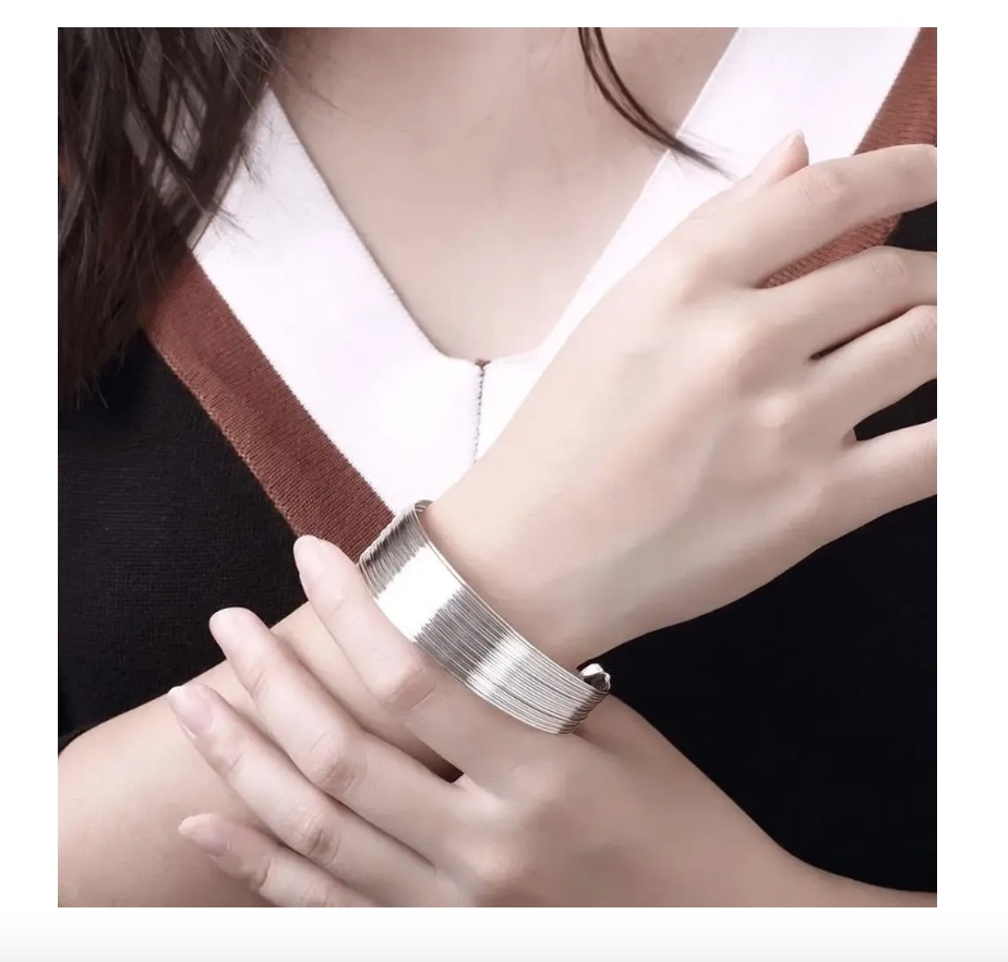 PULSERA BRAZALETE DE PLATA - 4