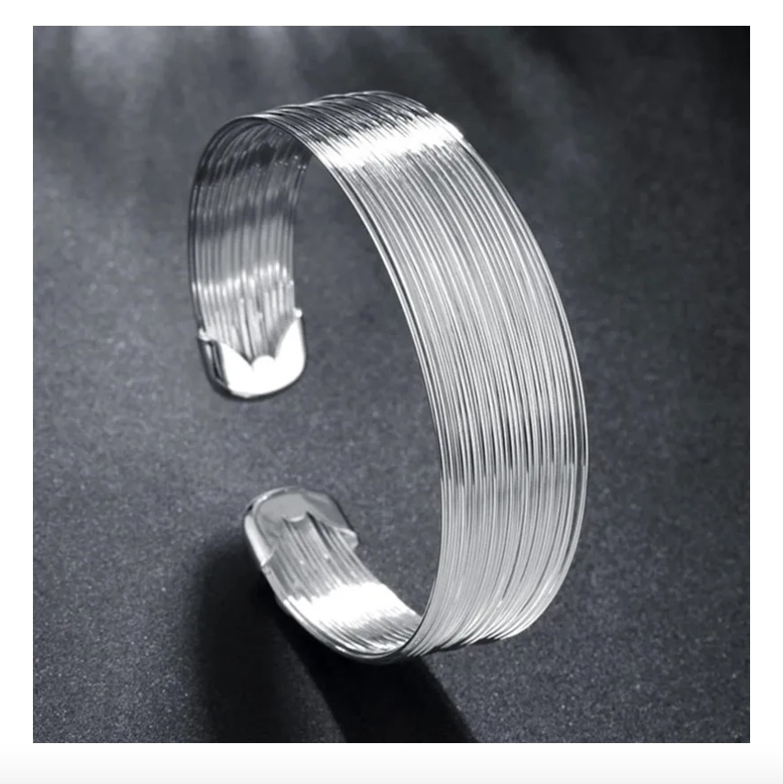 PULSERA BRAZALETE DE PLATA - 7
