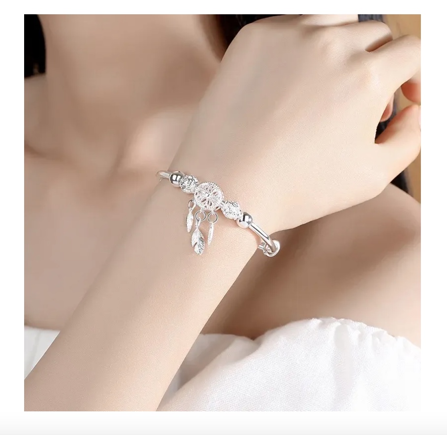 PULSERA BRAZALETE DE PLATA - 4