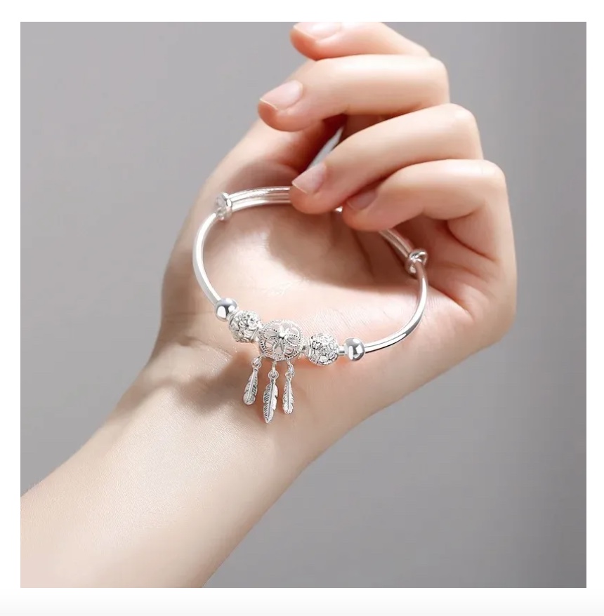PULSERA BRAZALETE DE PLATA - 6