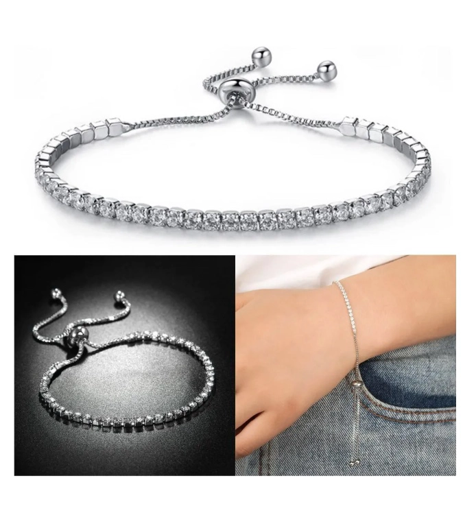 PULSERA PLATA MUJER ELEGANTE - 5