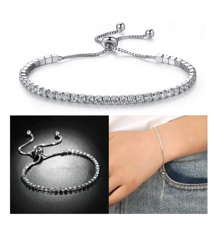 PULSERA PLATA MUJER ELEGANTE - 5