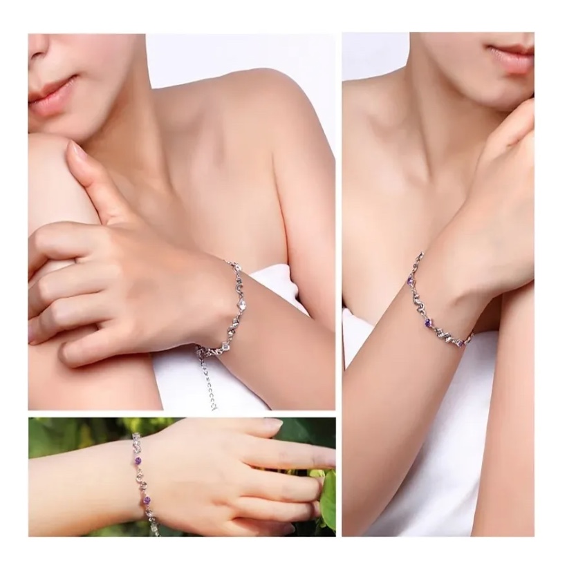 PULSERA PLATA MUJER ELEGANTE - 4