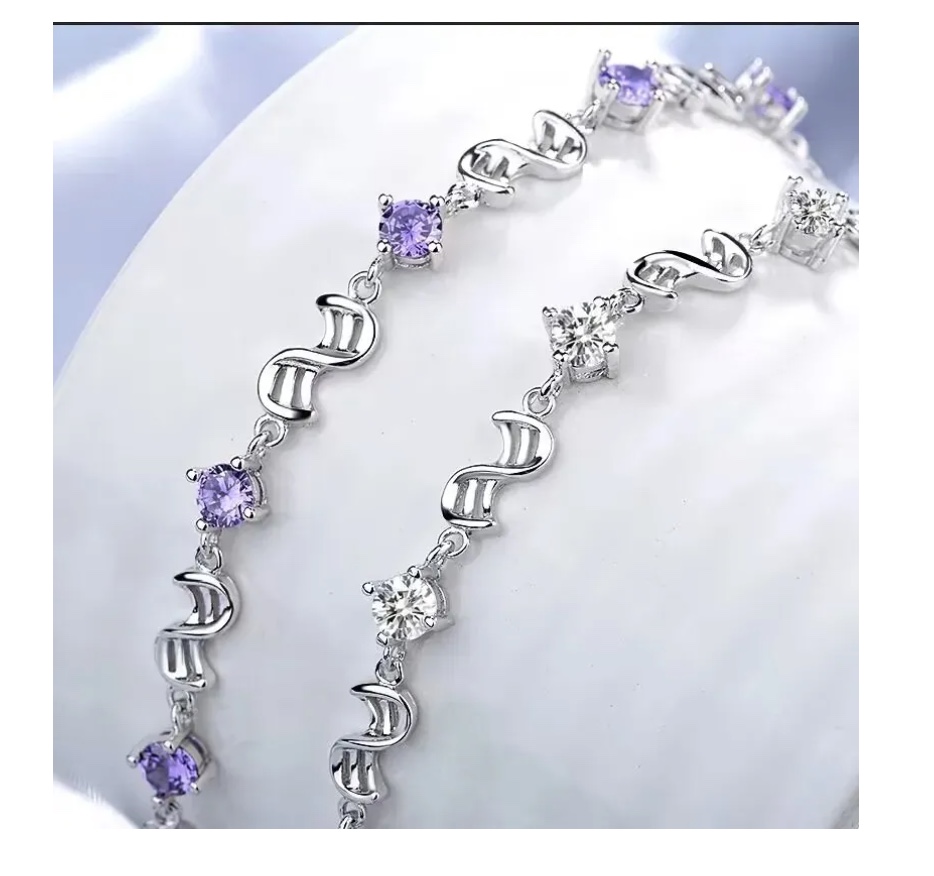 PULSERA PLATA MUJER ELEGANTE - 5