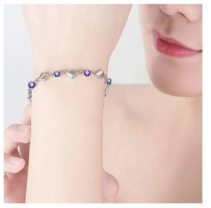 PULSERA PLATA MUJER ELEGANTE - 6