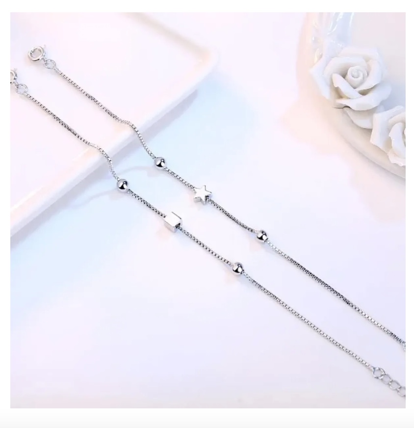 PULSERA PLATA MUJER ELEGANTE - 4