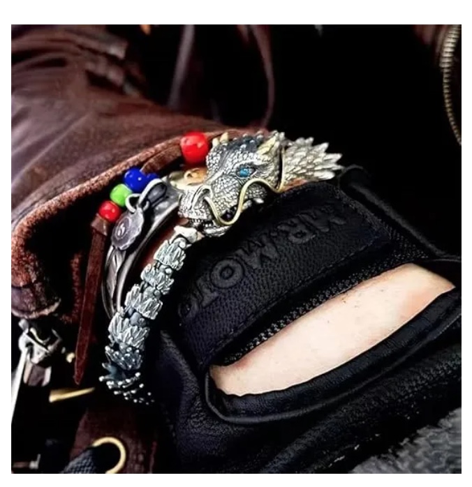 PULSERA PLATA DRAGON FENG SHUI - 2