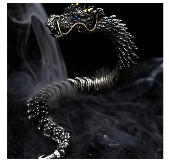 PULSERA PLATA DRAGON FENG SHUI - 3