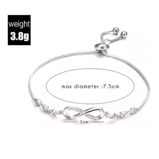 PULSERA PLATA AJUSTABLE - 3