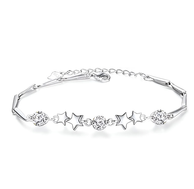 PULSERA AJUSTABLE ESTRELLAS CIRCON - 2
