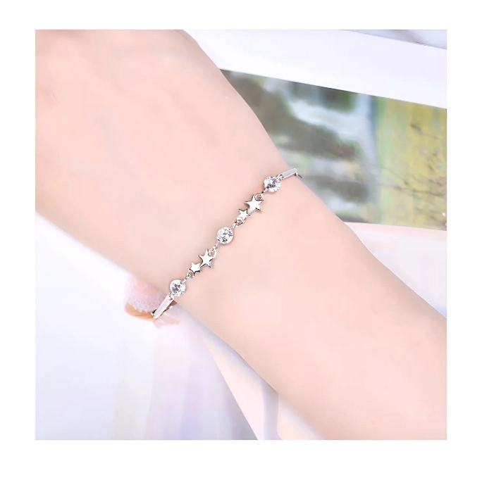 PULSERA AJUSTABLE ESTRELLAS CIRCON - 3