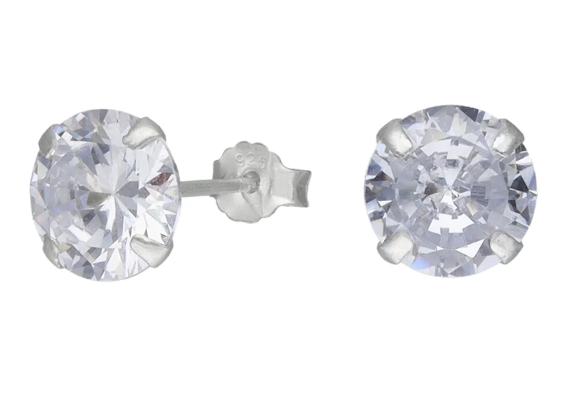 AROS PLATA FINA CIRCON BRILLANTE - 2