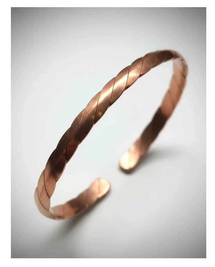 PULSERA DE COBRE PURO TRENZADA TERAPE UTICA - 1