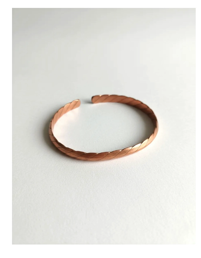PULSERA DE COBRE PURO TRENZADA TERAPE UTICA - 5