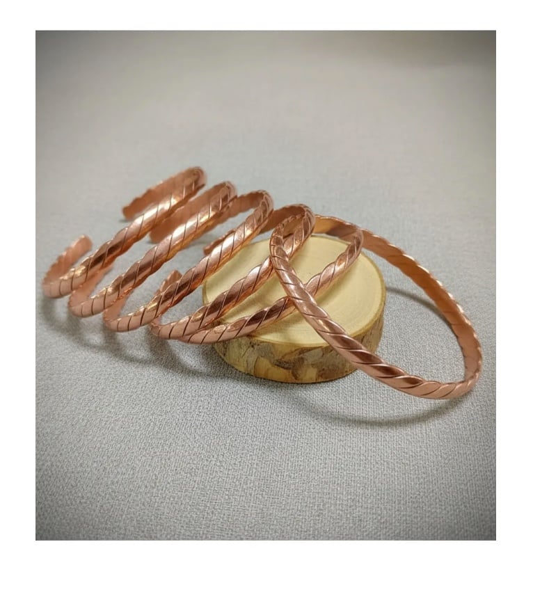 PULSERA DE COBRE PURO TRENZADA TERAPE UTICA - 8