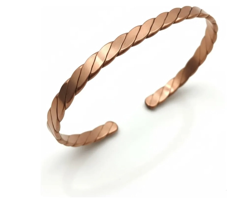 PULSERA DE COBRE PURO TRENZADA TERAPE UTICA ARTRITIS - 1