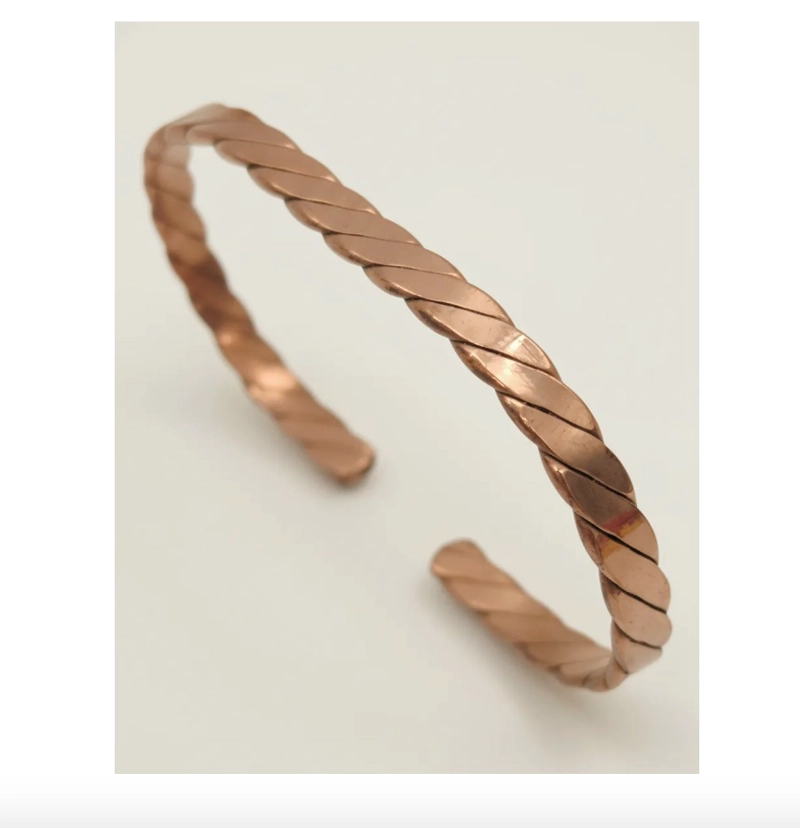PULSERA DE COBRE PURO TRENZADA TERAPE UTICA ARTRITIS - 3