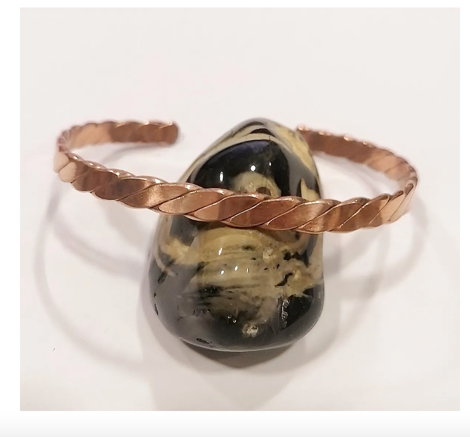 PULSERA DE COBRE PURO TRENZADA TERAPE UTICA ARTRITIS - 4