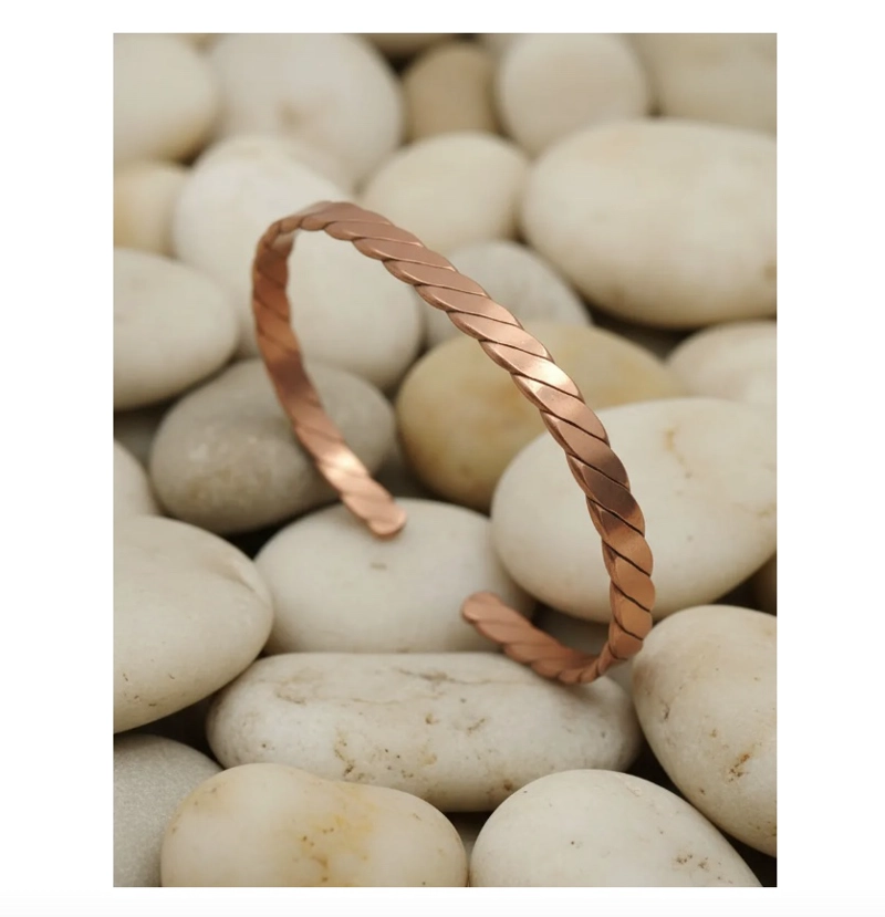 PULSERA DE COBRE PURO TRENZADA TERAPE UTICA ARTRITIS - 5