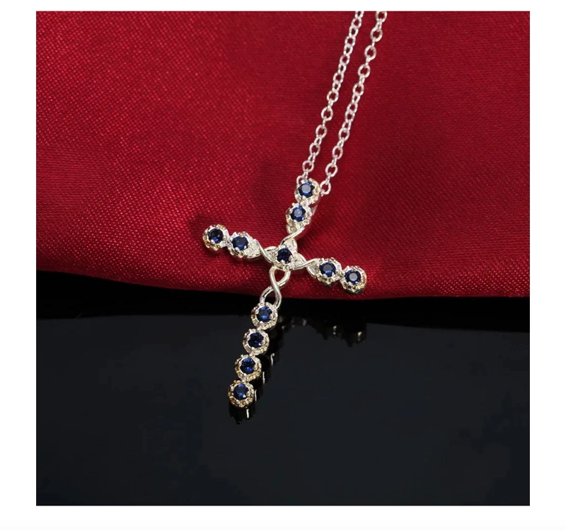 COLLAR PLATA CRUZ INFINITO - 3