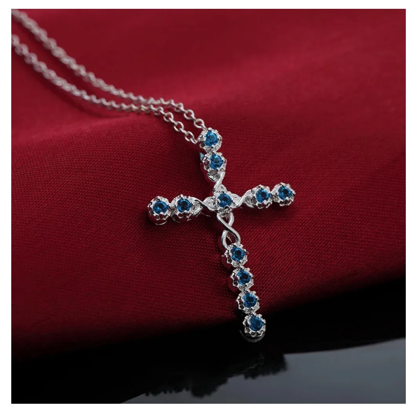 COLLAR PLATA CRUZ INFINITO - 5