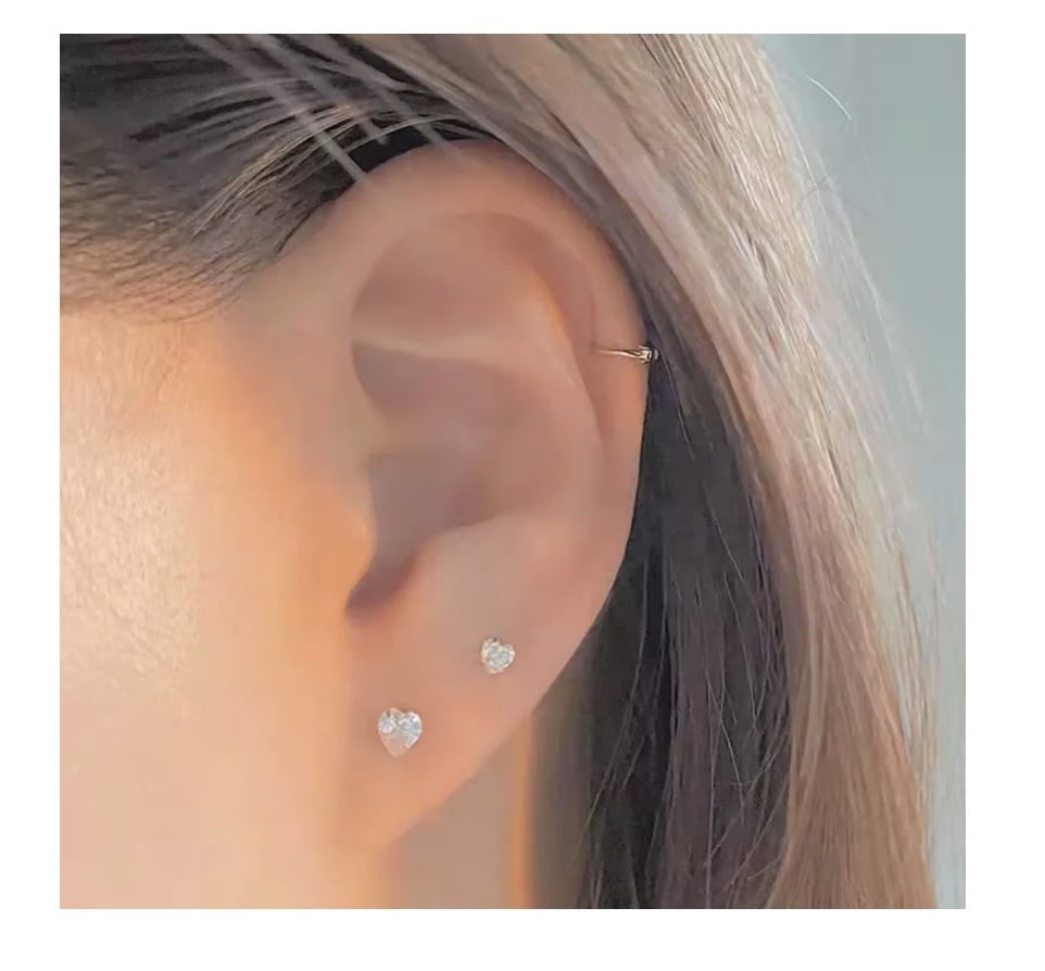 AROS PLATA FINA CIRCON MUJER O NIÑA - 5