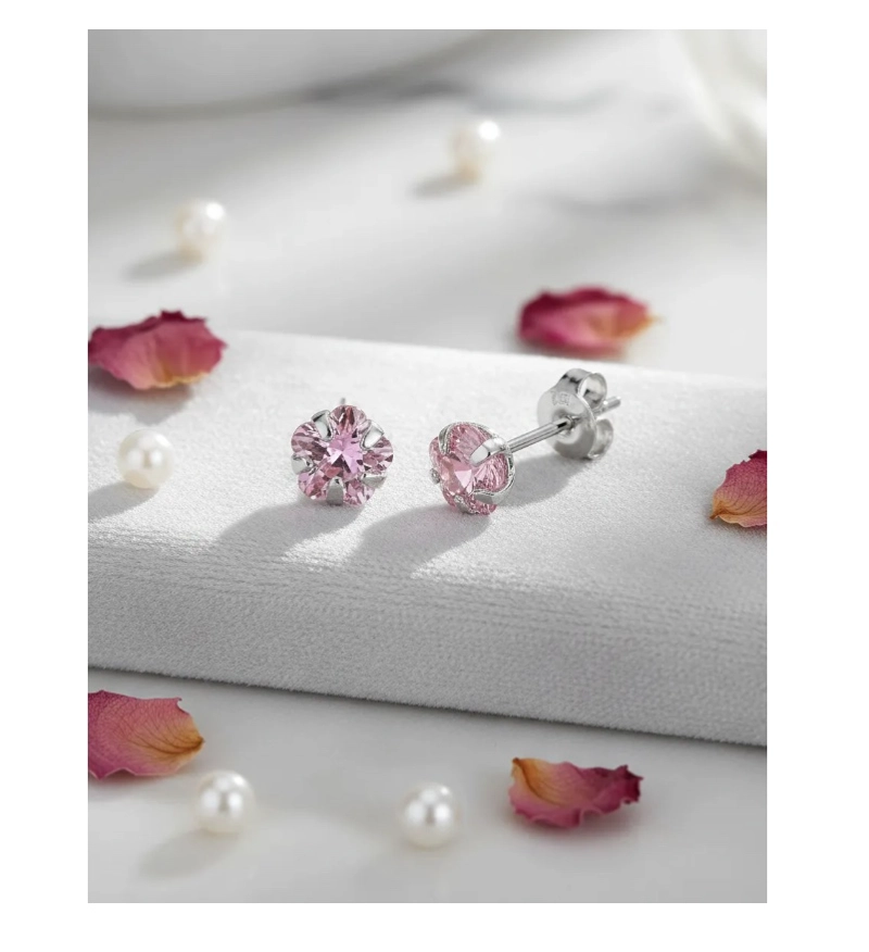 AROS PLATA FINA CIRCON MUJER O NIÑA - 1