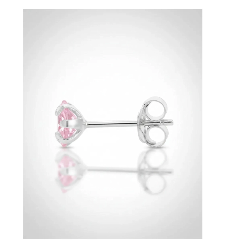 AROS PLATA FINA CIRCON MUJER O NIÑA - 2